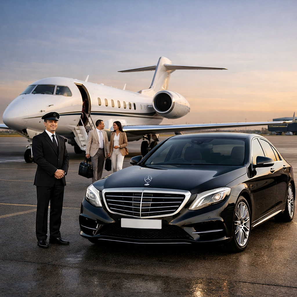Private Jet Chauffeur Service – Luxury Airport Transfer Experience