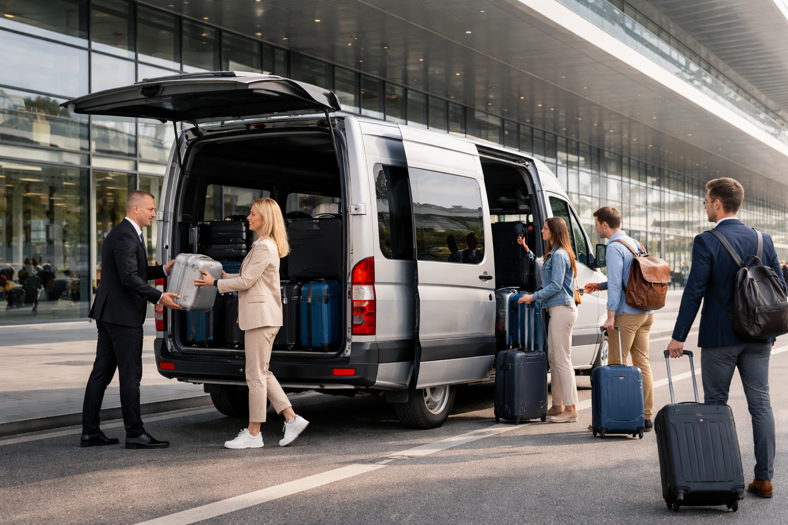 Luxury Group Airport Transfer with Mercedes Sprinter Van