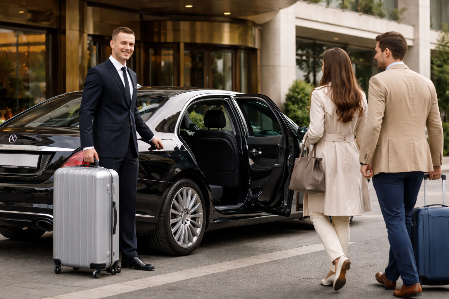 Professional Chauffeur Service with Luxury Vehicle Assistance