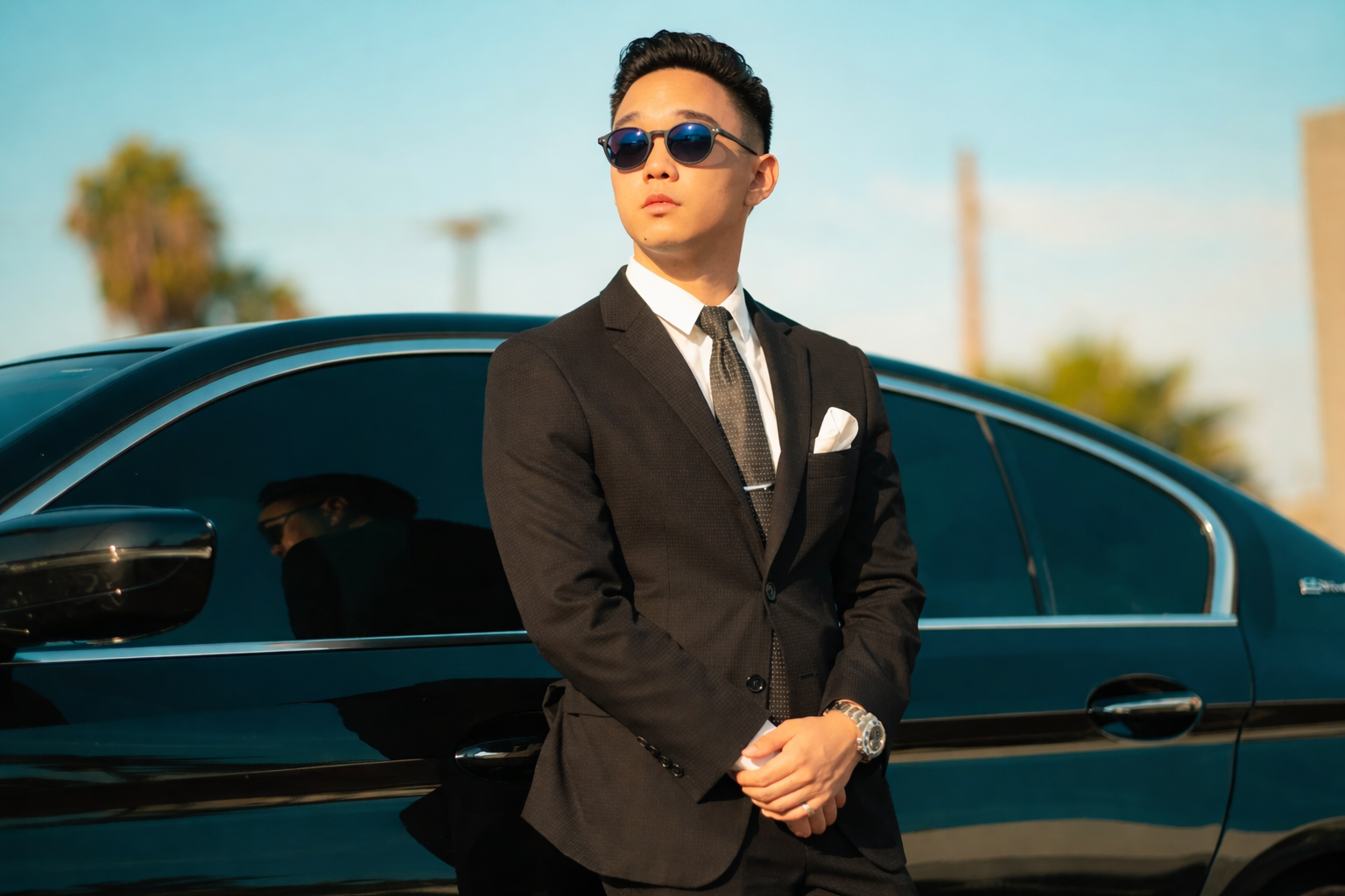 Professional Chauffeur Service Executive Driver with Luxury Car