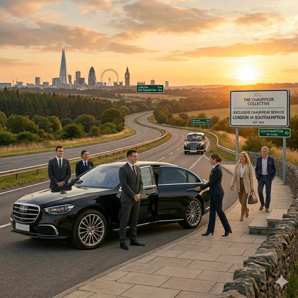The Chauffeur Collective Seamless Travel Between London and Southampton at Sunset
