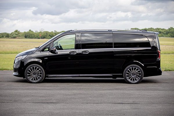 Chauffeur-driven Mercedes-Benz Jet Class offering a seamless luxury experience, perfect for business and leisure travel around London.