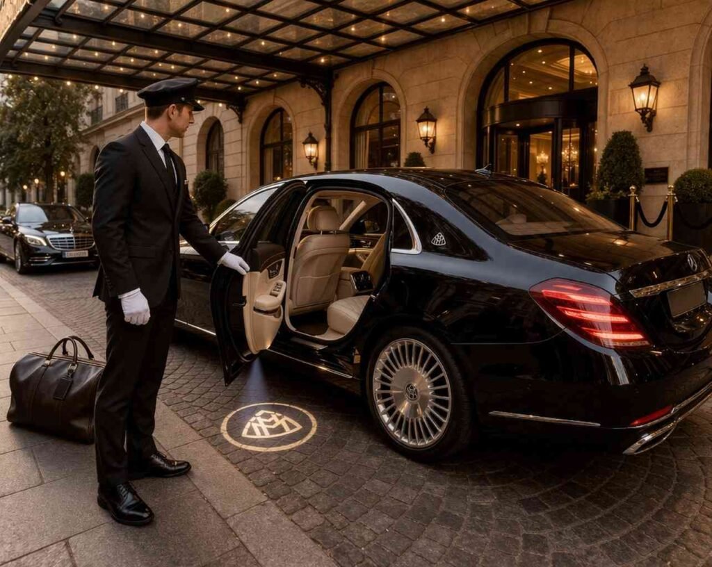 Mercedes Benz V-Class luxury minivan for premium chauffeur services in London by Smart Chauffeur.