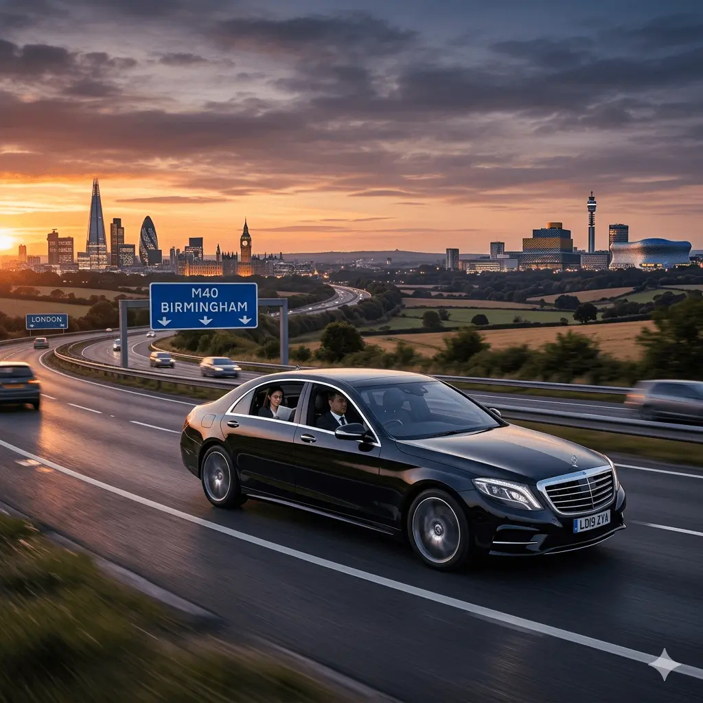 London to Birmingham Chauffeur Service Fixed Prices