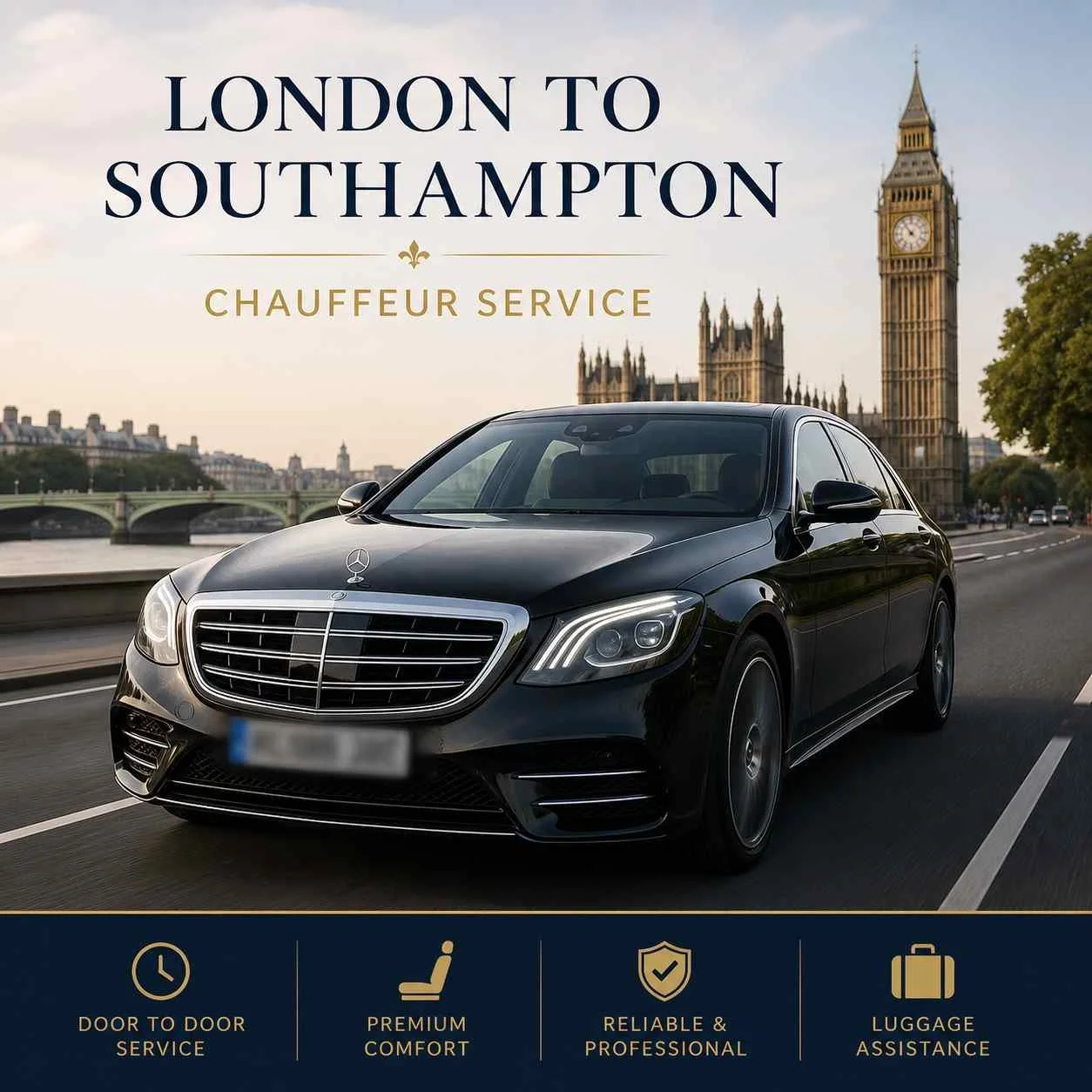 London to Southampton Chauffeur Service Advertisement