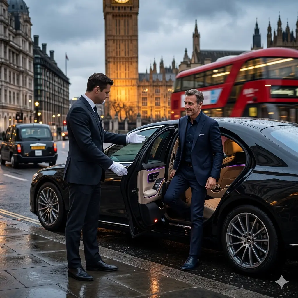 Airport chauffeur Surrey to Heathrow luxury transfer service